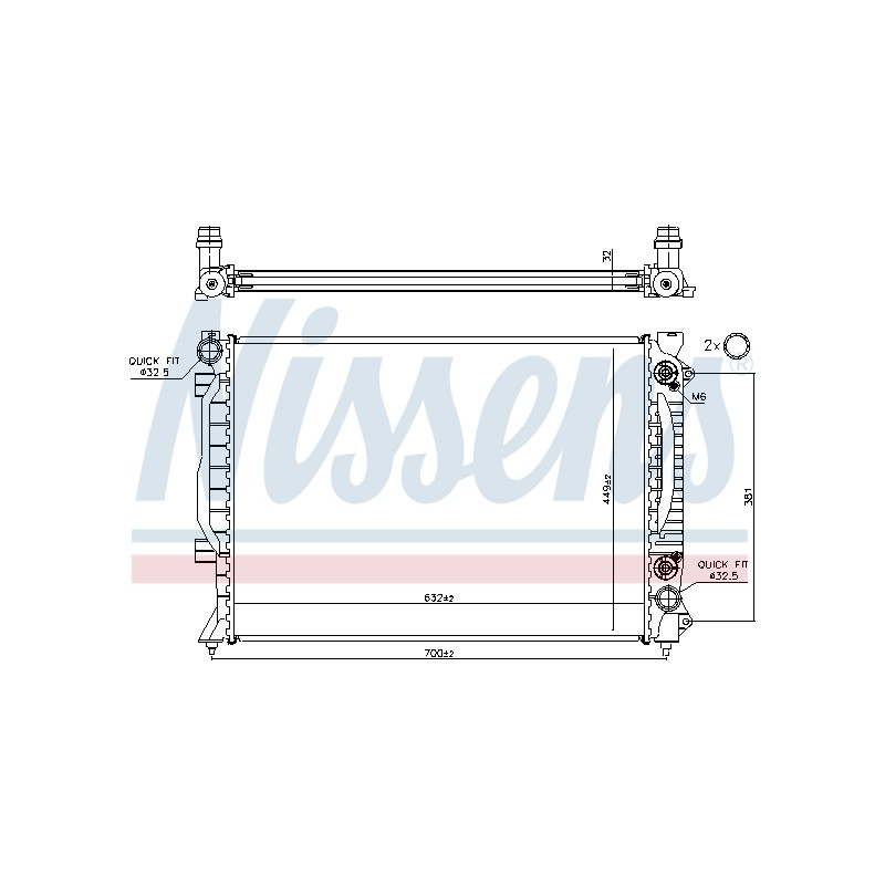 Radiateur Refroidissement Moteur Pour Audi A6 Allroad 4B0.121.251S 4B0121251Q