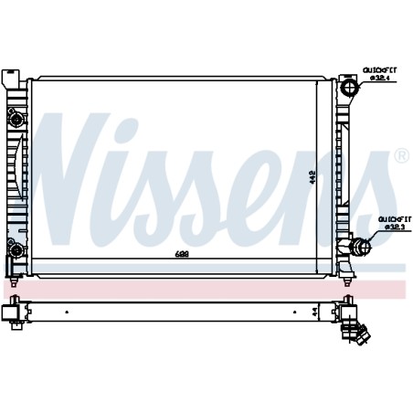 Radiateur Refroidissement Moteur Pour Audi A6 4B3.121.251D 4B3.121.251 4B3121200