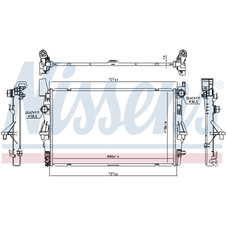 Radiateur Refroidissement Moteur Pour MERCEDES Marco Polo Camper Vito
