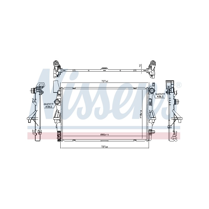 Radiateur Refroidissement Moteur Pour MERCEDES Marco Polo Camper Vito