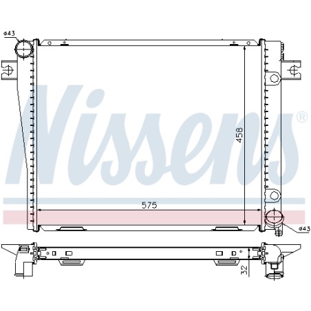 Radiateur Refroidissement Moteur Pour BMW Série 5 E28 6 E24 1711.1.712.447