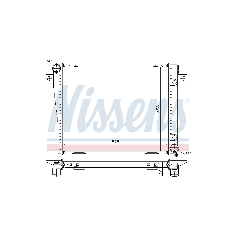Radiateur Refroidissement Moteur Pour BMW Série 5 E28 6 E24 1711.1.712.447