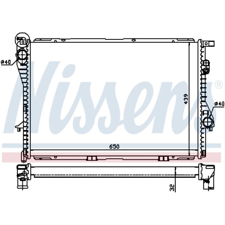 Radiateur Refroidissement Moteur Pour BMW Série 5 E39 7 E38 1711.2.246.012