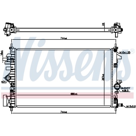 Radiateur Refroidissement Moteur Pour Opel Insignia A Vauxhall Insignia MK I (A)