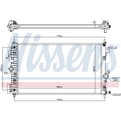 Radiateur Refroidissement Moteur Pour Opel Insignia A Vauxhall Insignia MK I (A)