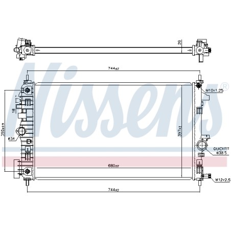 Radiateur Refroidissement Moteur Pour Opel Insignia A Vauxhall Insignia MK I (A)