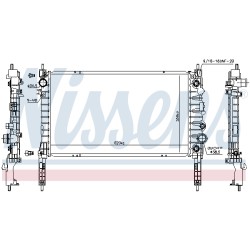 Radiateur Refroidissement Moteur Pour Opel Chevrolet Vauxhall 1300360 95298556