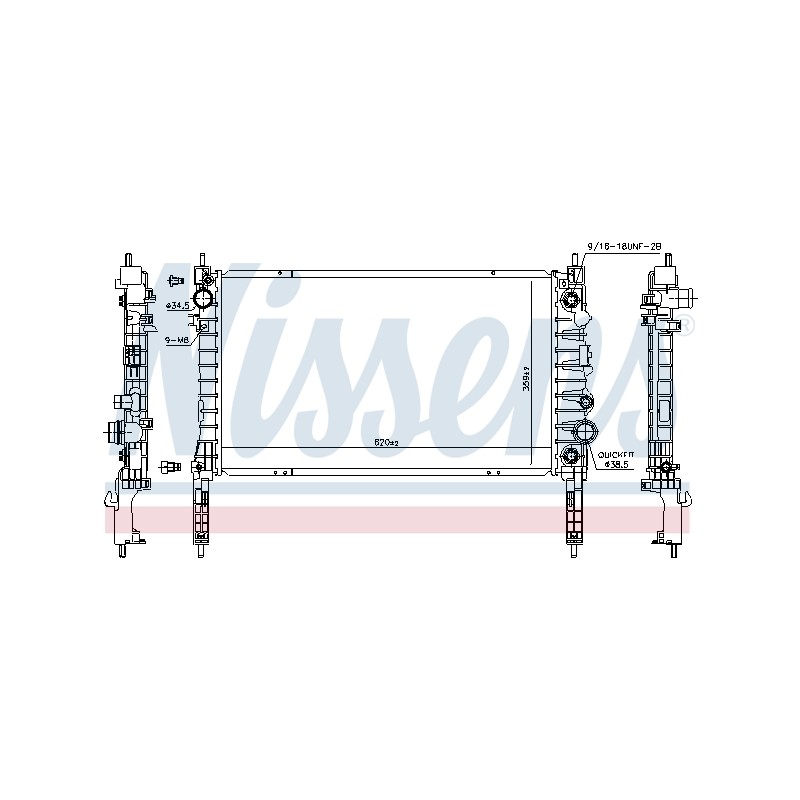 Radiateur Refroidissement Moteur Pour Opel Chevrolet Vauxhall 1300360 95298556