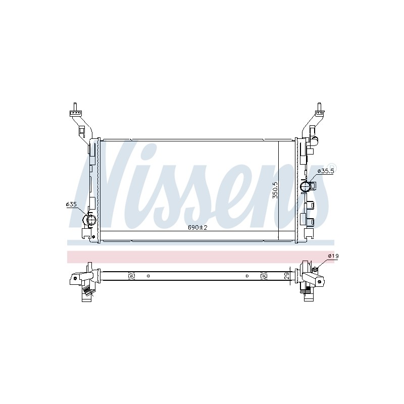 Radiateur Refroidissement Moteur Pour Renault Laguna III Latitude 214109263R