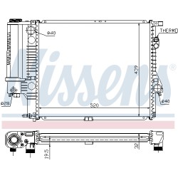 Radiateur Refroidissement Moteur Pour BMW Série 5 E39 1.740.699 1.740.701
