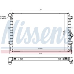 Radiateur Refroidissement Moteur Pour VW Tiguan 5N0121253Q