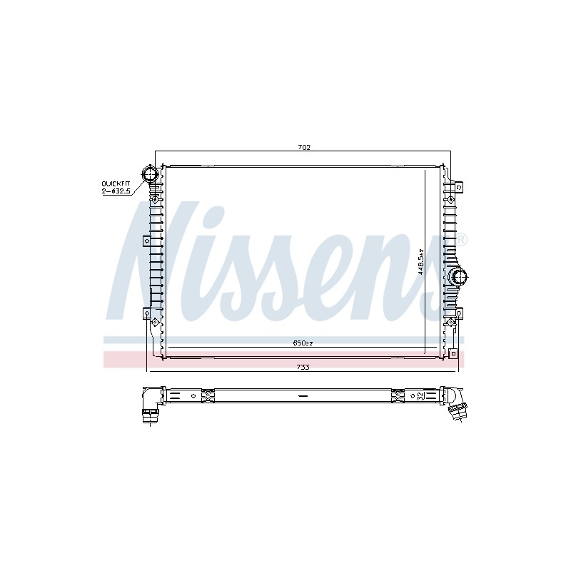 Radiateur Refroidissement Moteur Pour VW Tiguan 5N0121253Q