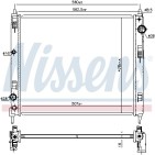 Radiateur Refroidissement Moteur Pour Nissan Juke Van Pulsar 214101KK1A