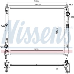 Radiateur Refroidissement Moteur Pour Nissan Juke Van Pulsar 214101KK1A