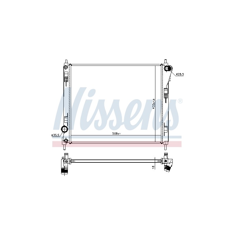 Radiateur Refroidissement Moteur Pour Nissan Juke Pulsar 214103ZU0A