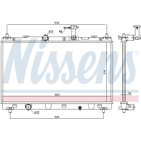 Radiateur Refroidissement Moteur Pour Suzuki SX4 Vitara 1770061M00