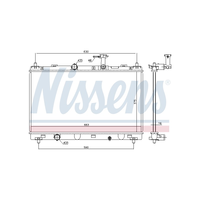 Radiateur Refroidissement Moteur Pour Suzuki SX4 Vitara 1770061M00