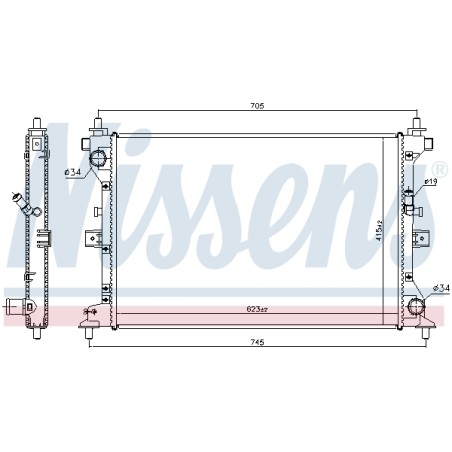 Radiateur Refroidissement Moteur Pour Suzuki SX4 Vitara 1770062M00