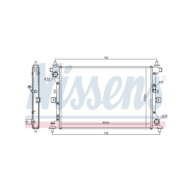 Radiateur Refroidissement Moteur Pour Suzuki SX4 Vitara 1770062M00