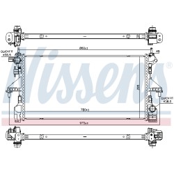 Radiateur Refroidissement Moteur Pour Peugeot Opel Citroën Vauxhall 1613996580