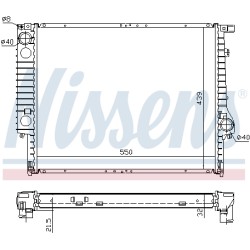 Radiateur Refroidissement Moteur Pour BMW Série 3 E30 5 E34 7 E32 1.468.078