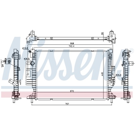 Radiateur Refroidissement Moteur Pour Ford C-Max II Focus III Grand Kuga 1857556
