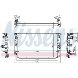 Radiateur Refroidissement Moteur Pour BMW Série 5 F90, G30 G31 17118474824