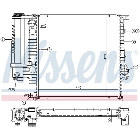 Radiateur Refroidissement Moteur Pour BMW Série 3 E30 E36 Z3 1711.1.469.176