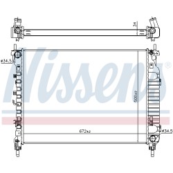 Radiateur Refroidissement Moteur Pour Opel Chevrolet Vauxhall 20982434 95192590