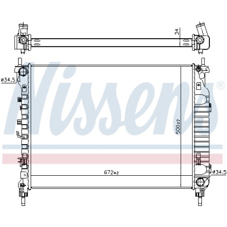 Radiateur Refroidissement Moteur Pour Opel Chevrolet Vauxhall 20982434 95192590