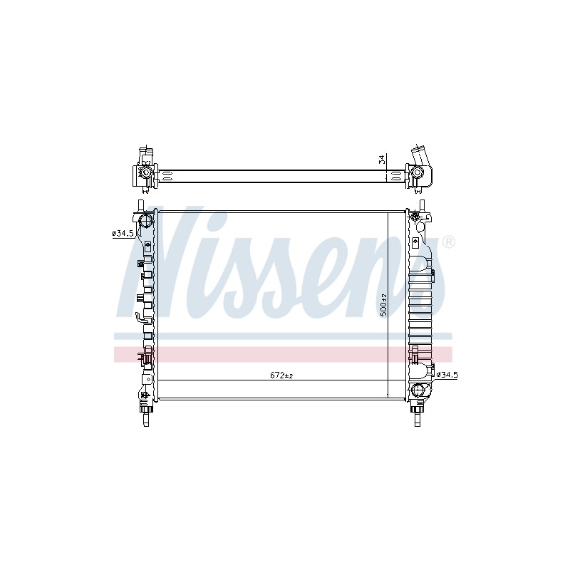 Radiateur Refroidissement Moteur Pour Opel Chevrolet Vauxhall 20982434 95192590