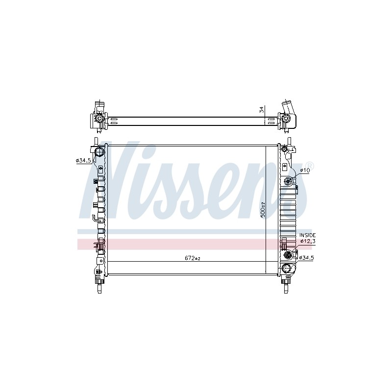 Radiateur Refroidissement Moteur Pour Opel Chevrolet Vauxhall 20982435 42400244
