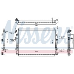 Radiateur Refroidissement Moteur Pour VW Audi Seat Skoda 5WA121251 5WA121251L