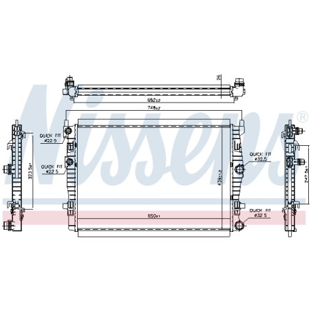 Radiateur Refroidissement Moteur Pour VW Audi Seat Skoda 5WA121251 5WA121251L