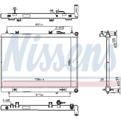 Radiateur Refroidissement Moteur Pour Nissan Pathfinder IV 214603JA0A 214603JA0E