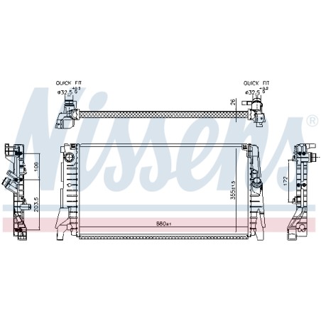 Radiateur Refroidissement Moteur Pour BMW Série 1 F40 Mini Mini Clubman