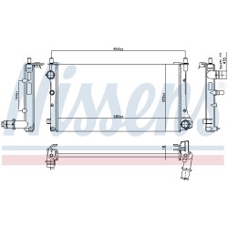 Radiateur Refroidissement Moteur Pour Fiat Panda 51759806 51773192 51773193