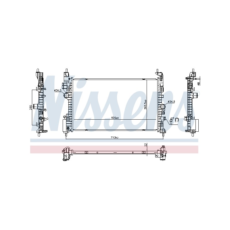 Radiateur Refroidissement Moteur Pour Opel Adam Corsa E Vauxhall Adam