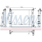 Radiateur Refroidissement Moteur Pour Fiat Panda 51934156 51939067