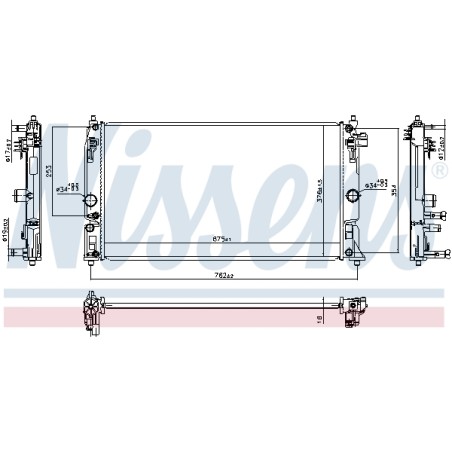 Radiateur Refroidissement Moteur Pour Toyota Suzuki Lexus 164000T370 1640037311
