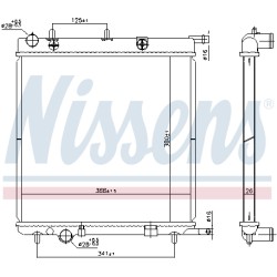 Radiateur Refroidissement Moteur Pour Peugeot 207 1007 Citroën C2 C3 I II