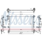 Radiateur Refroidissement Moteur Pour Fiat 500L 51887947 51963267
