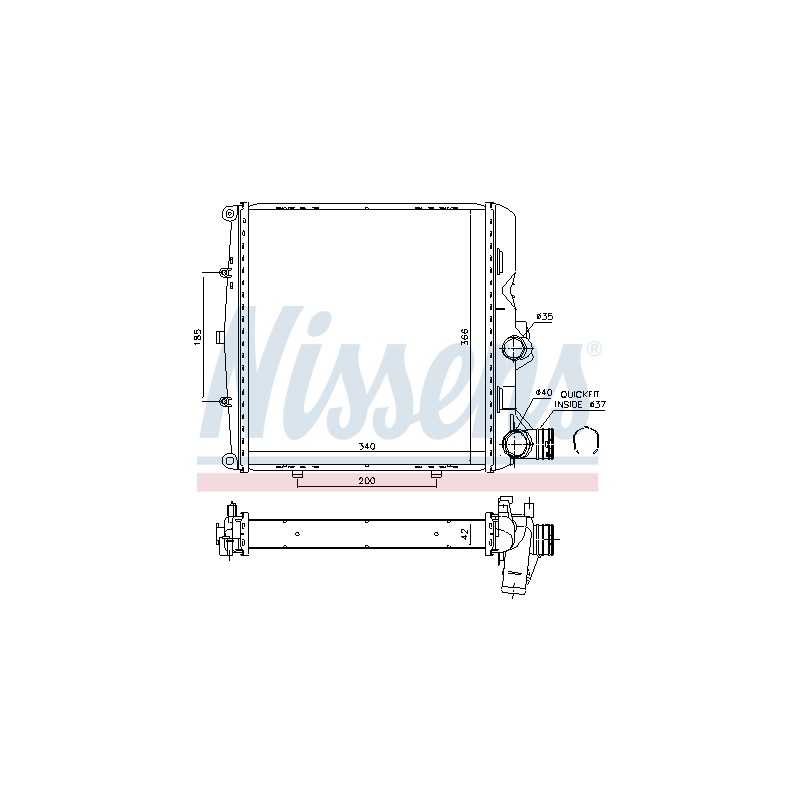 Radiateur Refroidissement Moteur Pour Porsche 911 Speedster Targa 99710613102
