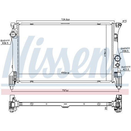 Radiateur Refroidissement Moteur Pour MERCEDES Classe V Marco Polo Camper Vito