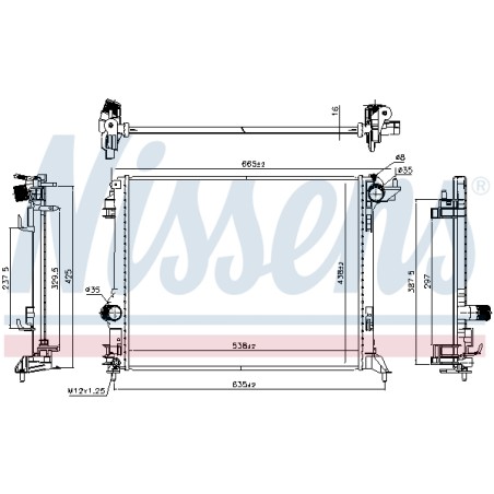 Radiateur Refroidissement Moteur Pour Renault Grand Scénic IV Megane 214108175R