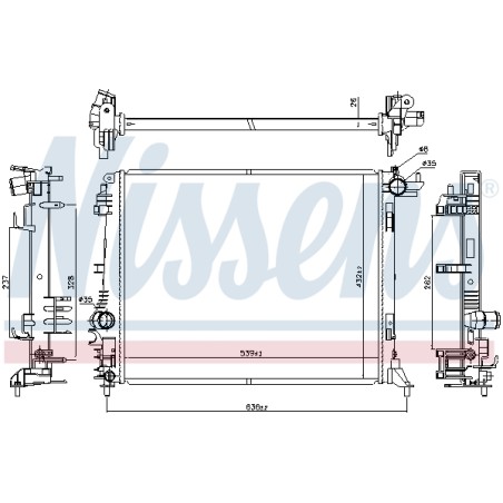 Radiateur Refroidissement Moteur Pour Renault Grand Scénic IV Megane 214105169R