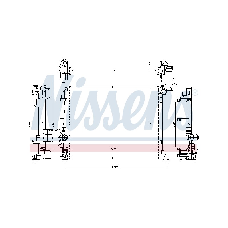 Radiateur Refroidissement Moteur Pour Renault Grand Scénic IV Megane 214105169R