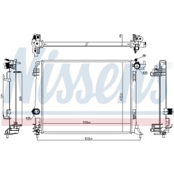 Radiateur Refroidissement Moteur Pour Renault Grand Scénic IV Megane 214108607R