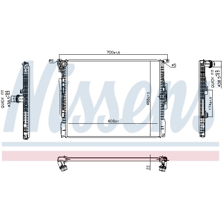 Radiateur Refroidissement Moteur Pour BMW Série 1 F20 F21 17118482624