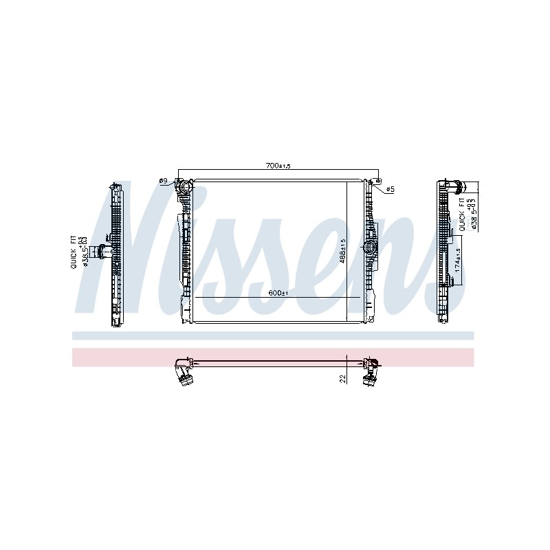 Radiateur Refroidissement Moteur Pour BMW Série 1 F20 F21 17118482624